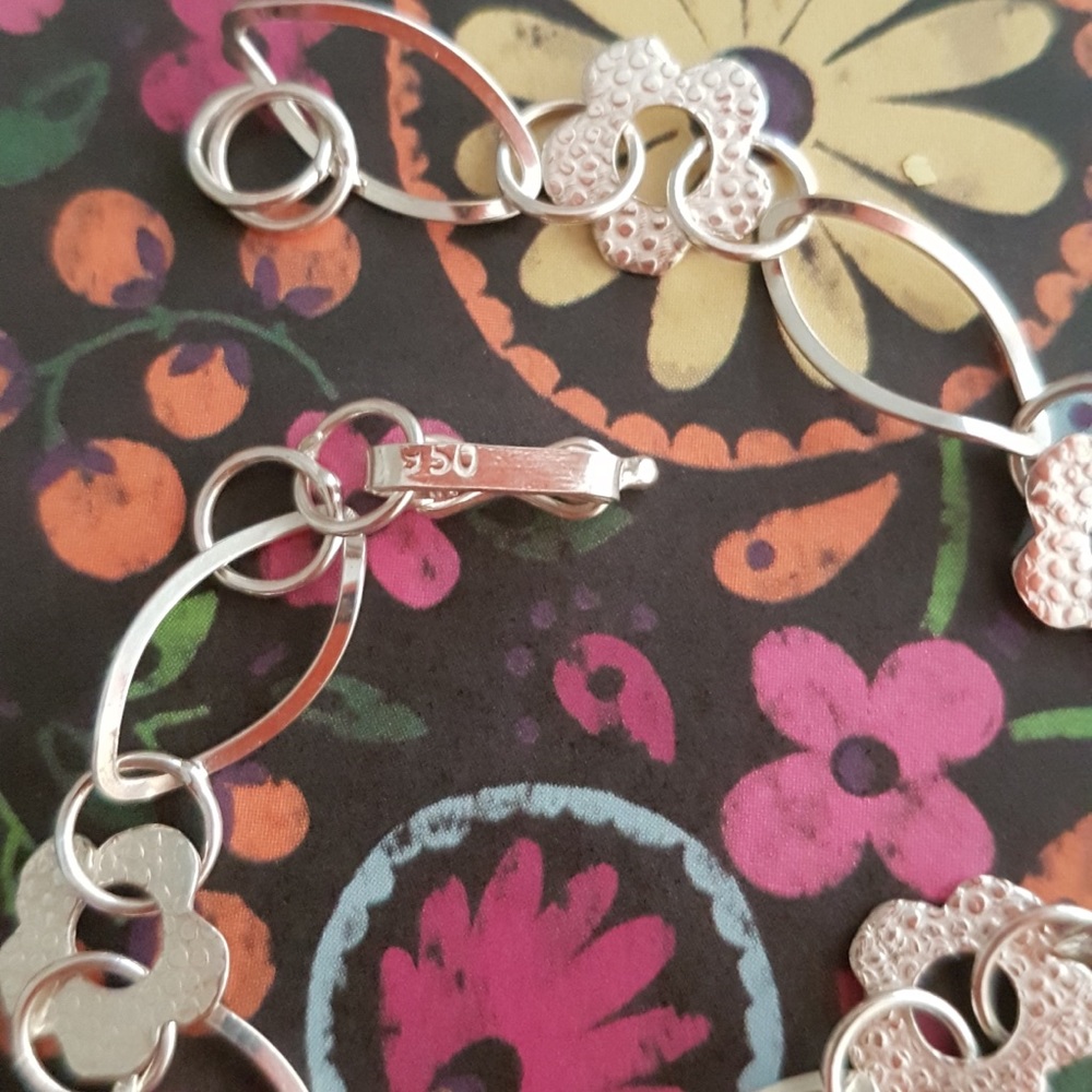Victorian 950 Silver Bracelet Laila Moon Art #12